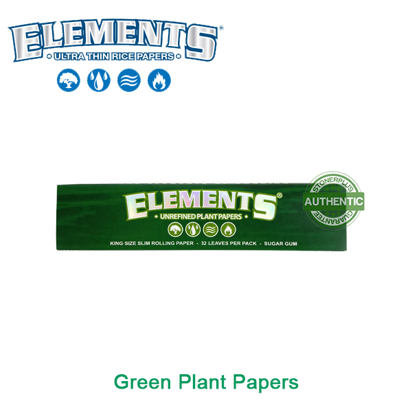 Elements-110mm-Kingsize-Rolling-Paper-Individual-Green-Plant-Papers